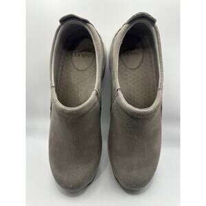 Dansko Shoes Womens 40 Patti Clog Sneakers Casual 4353152013 Beige Suede Slip On